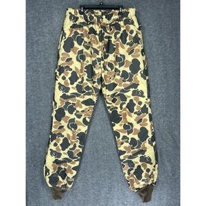 Vintage 10x Duck Camo Hunting Pants Mens Large Tall Thinsulate Insulated Nylon